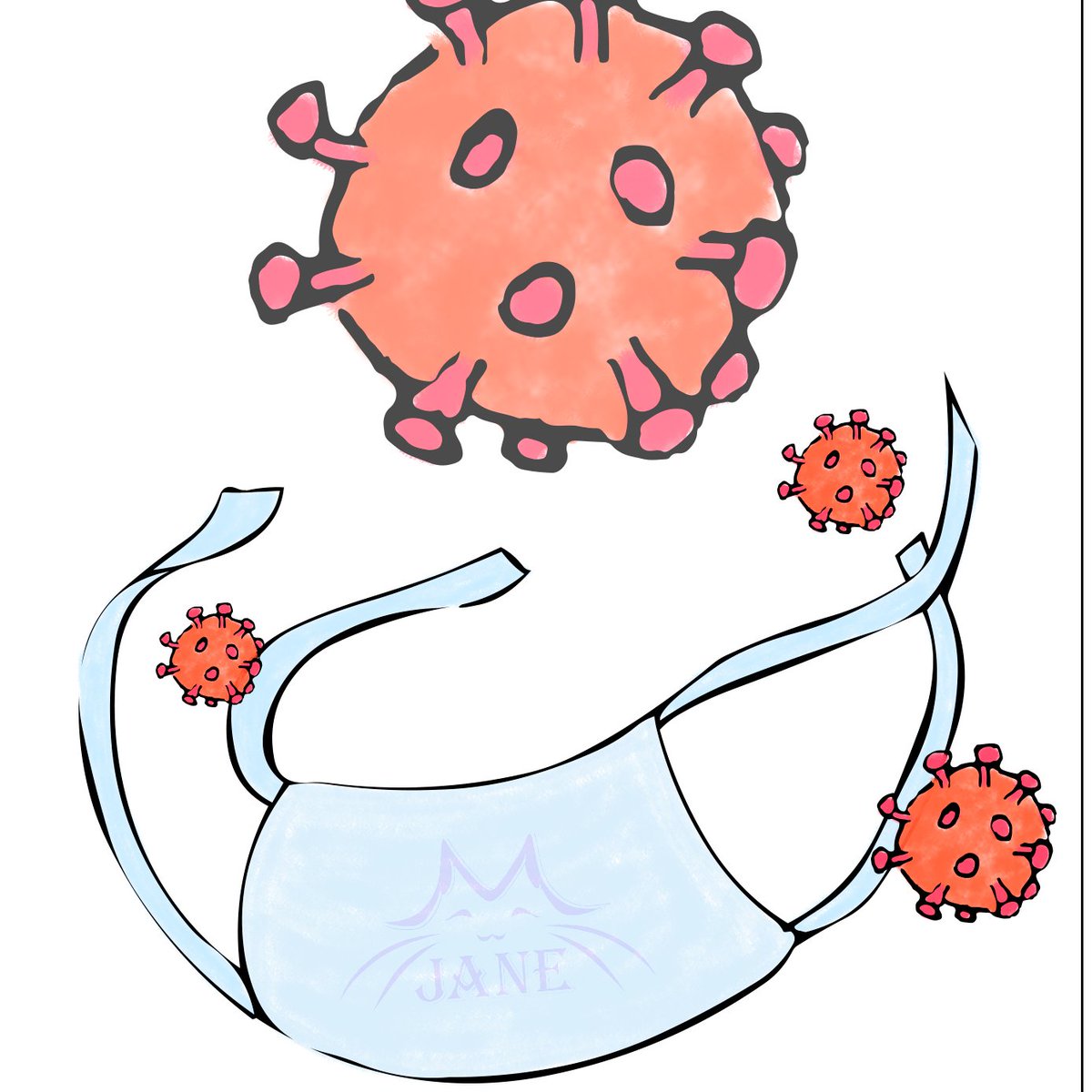 Рисунок на тему коронавирус